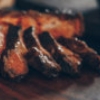 sliced steak
